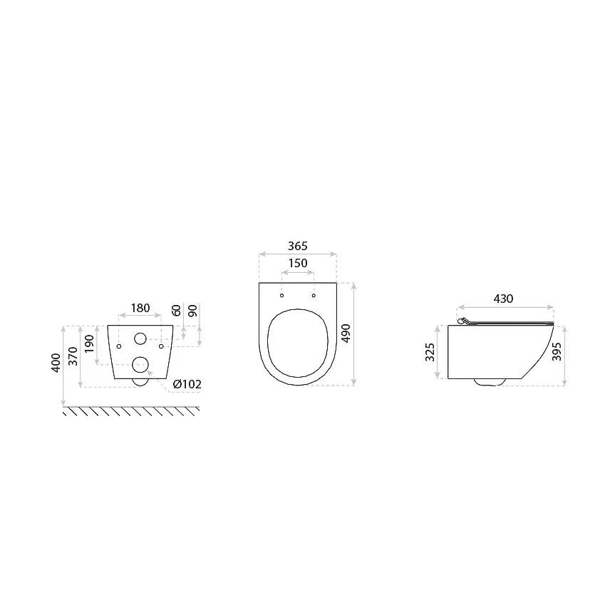 WC SOFI SLIM WHITE MAT – Bild 2