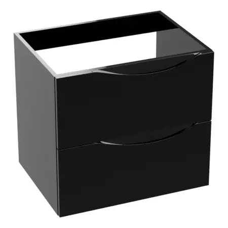 Waschbeckenschrank KOLORADO 60 - Schwarz glänzend