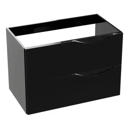 Waschbeckenschrank KOLORADO 80 - Schwarz glänzend