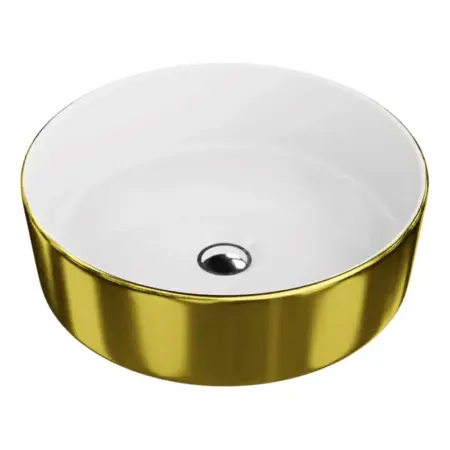 Aufsatzwaschbecken MERIDA GOLD/WHITE