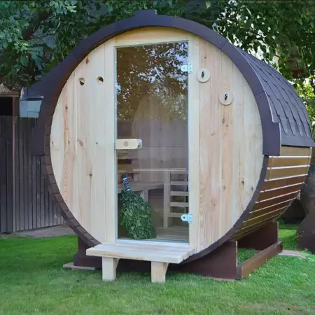 Model Smart Fassauna Kiefernholz inkl. E-Ofen