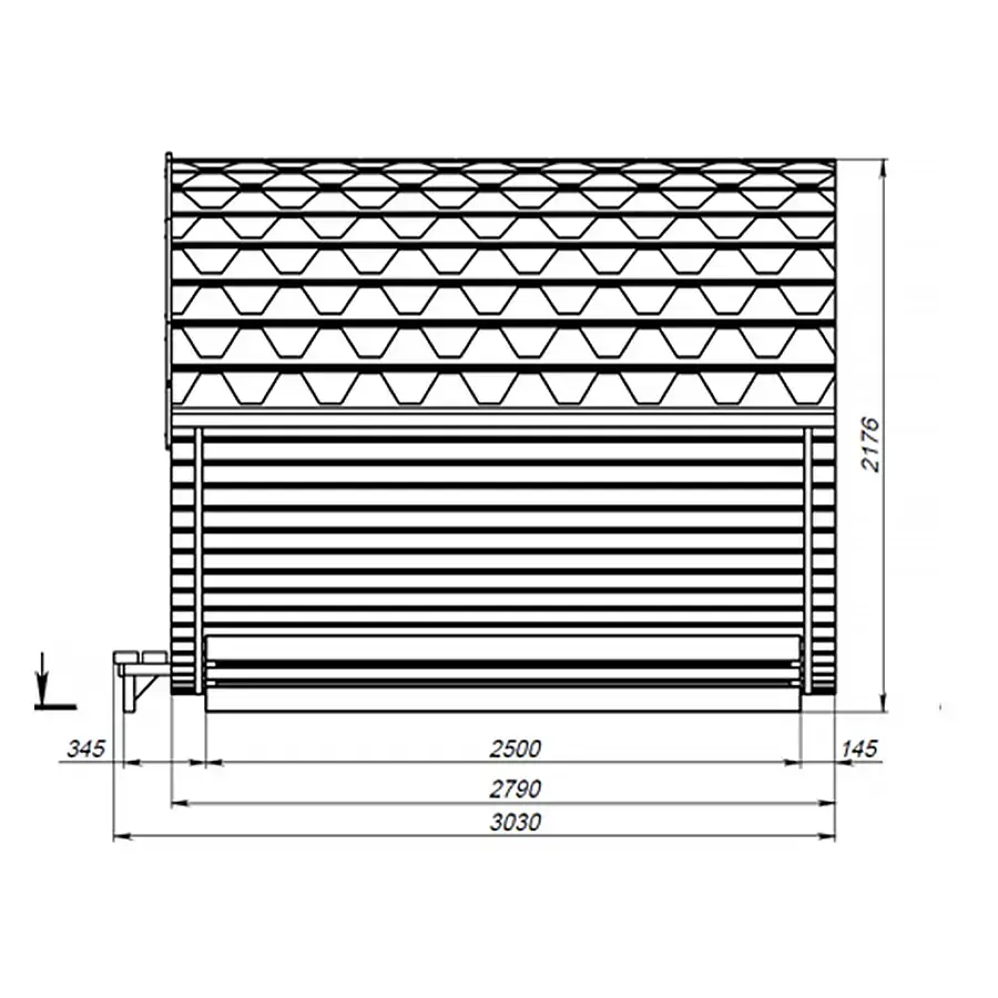 Modell Comfort Fassauna Kiefernholz inkl. E-Ofen – Bild 4