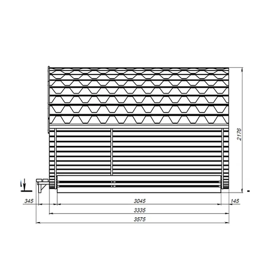 Modell "King Size" Fassauna Kiefernholz inkl. E-Ofen – Bild 3