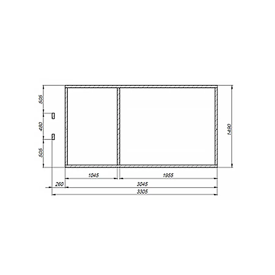 Modell Standart Fassauna Kiefernholz inkl. E-Ofen – Bild 5