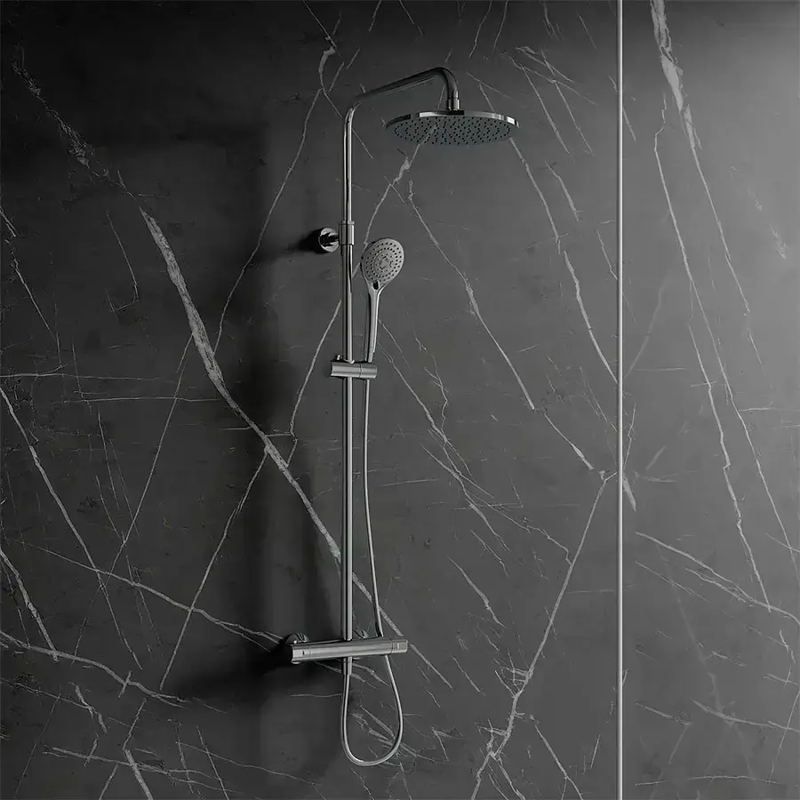 Aufputz-Duschsystem mit Thermostat – Bild 2