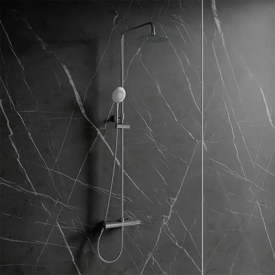 Aufputz-Duschsystem mit Thermostat – Bild 2