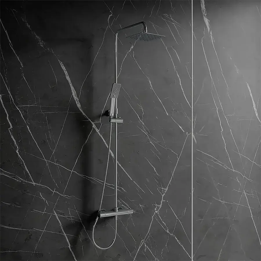 UNI Aufputz-Duschsystem mit Thermostat – Bild 2