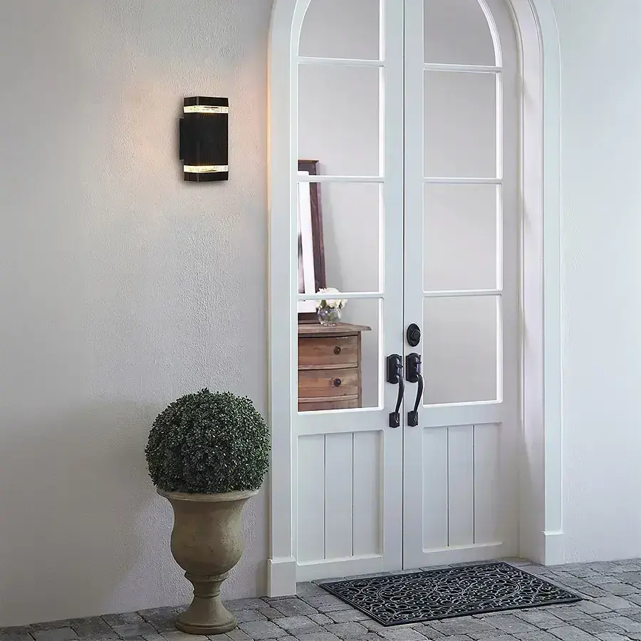 LED Außenwandleuchte GU10 IP44 Schwarz – Bild 3