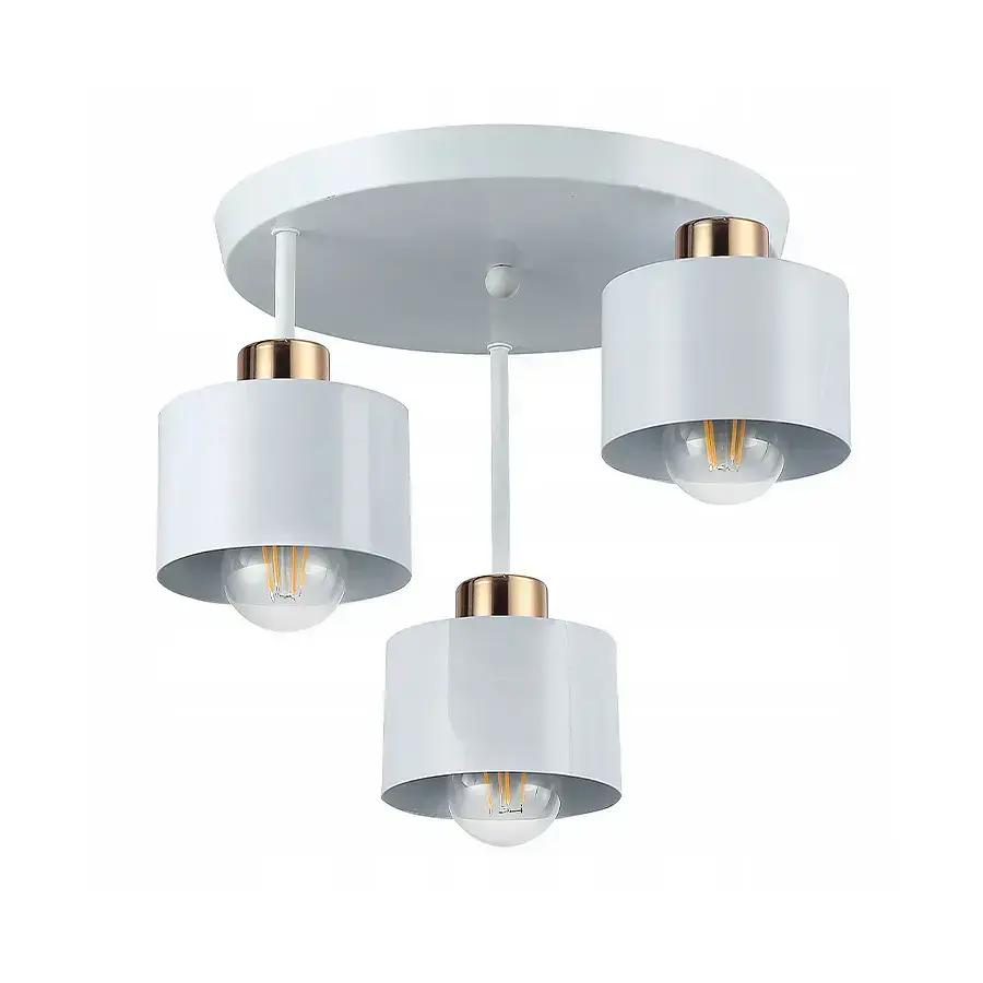 Deckenleuchte YUKON 3xE27 Weiß